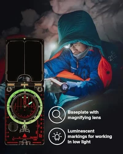 Suunto MC-2 NH USGS Compass | Global Use Mirror Sighting Compass thumbnail 6
