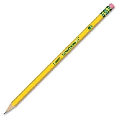 Ticonderoga Wood-Cased Pencils, Unsharpened, HB Soft, Yellow, 24 Count | Smooth Graphite for Students & Office thumbnail 5