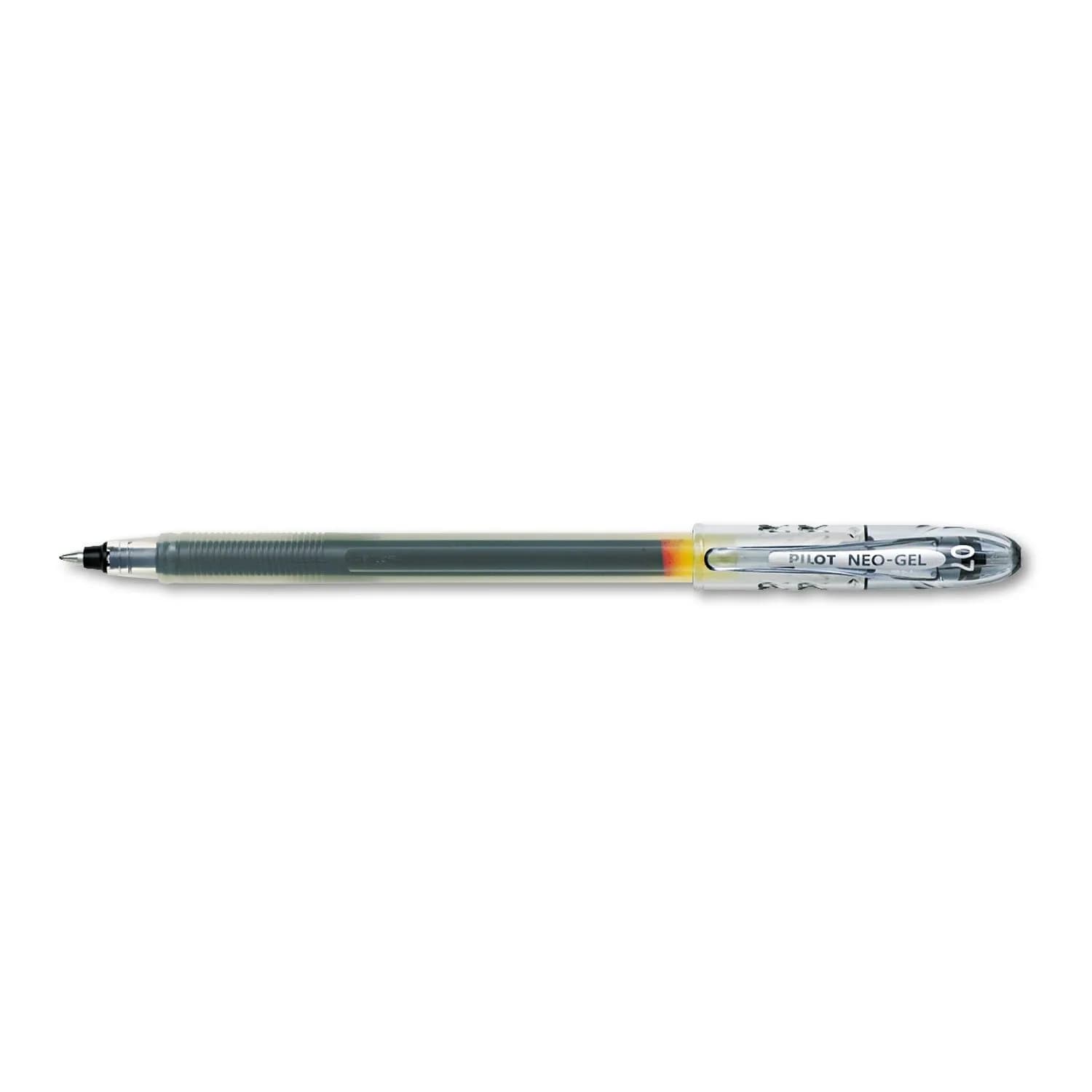 PILOT Neo-Gel Roller Ball Stick Pens, Blue Ink, Fine Point 0.7mm, 12-Pack | Smooth Writing for Students & Office — Black