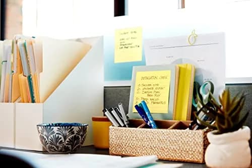 Post-it Note Dispenser with Super Sticky Notes, Black, 4 in. x 4 in. (1 Dispenser, 90 Sheets) | Holds Notes for Desk Organization thumbnail 6