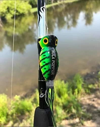 Arbogast Hula Popper Topwater Fishing Lure, Black, G750 | Vicious Topwater Strikes & Big Bass thumbnail 3