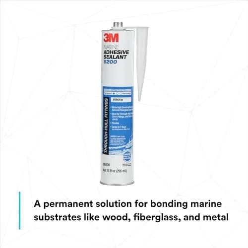 3M Marine Adhesive Sealant 5200 White 10 fl oz (295 ml) | Permanent Bonding for Boats and RVs thumbnail 3