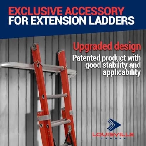 Louisville Ladder Aluminum Stabilizer for Extension Ladders | Heavy-Duty Wall Support thumbnail 2