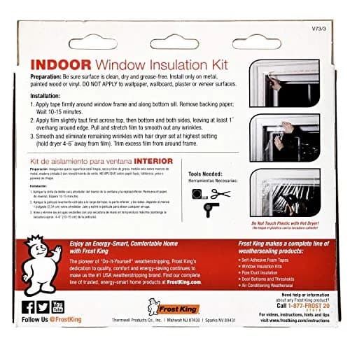Frost King V73/3H Shrink Window Kit 42 x 62 in | Indoor Weatherproofing Solution thumbnail 3