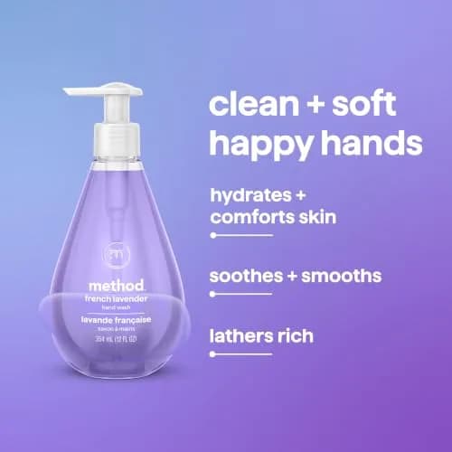 Method Gel Hand Wash French Lavender 355ml (12 fl Oz) | Cleans Hands Softly thumbnail 4