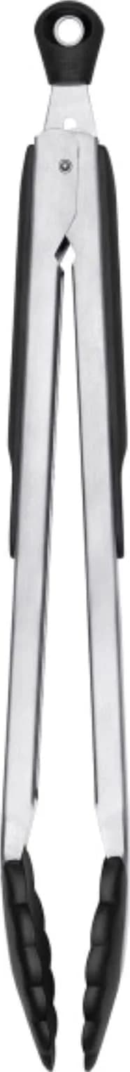 OXO Good Grips 12-Inch Tongs With Nylon Heads & Stainless Steel Body | Locks Closed For Compact Storage