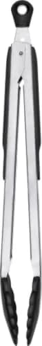 OXO Good Grips 12-Inch Tongs With Nylon Heads & Stainless Steel Body | Locks Closed For Compact Storage thumbnail 1
