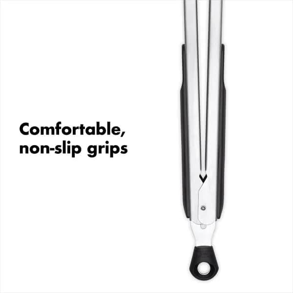 OXO Good Grips 12-Inch Tongs With Nylon Heads & Stainless Steel Body | Locks Closed For Compact Storage thumbnail 9