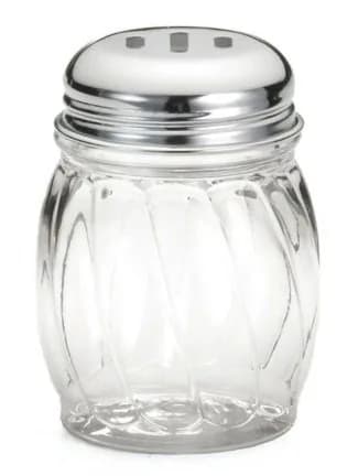 Tablecraft Cheese Shaker Clear Stainless Steel | Holds 6oz for Pizza & Spices thumbnail 2