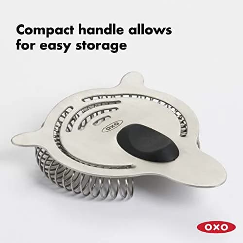 OXO Steel Cocktail Strainer | Fits Shakers & Glasses, Stainless Steel, Dishwasher Safe thumbnail 5