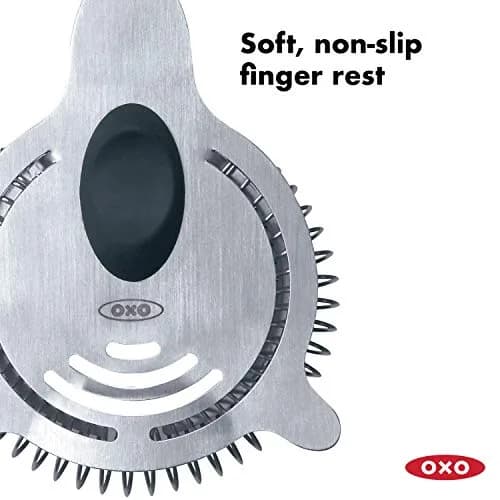 OXO Steel Cocktail Strainer | Fits Shakers & Glasses, Stainless Steel, Dishwasher Safe thumbnail 2