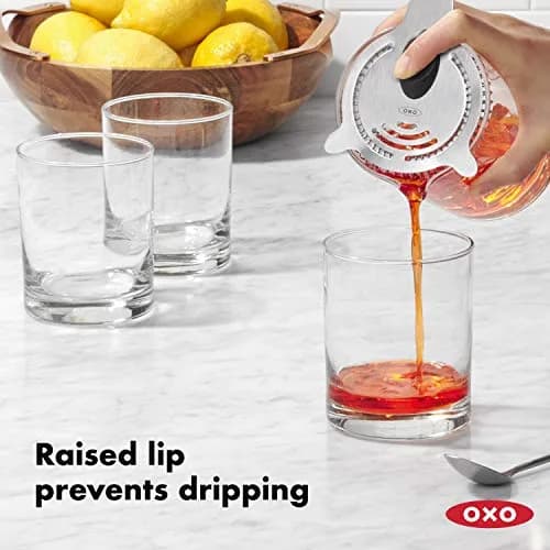 OXO Steel Cocktail Strainer | Fits Shakers & Glasses, Stainless Steel, Dishwasher Safe thumbnail 3