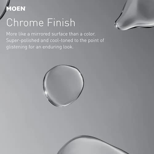 Moen Preston Polished Chrome Hand-Towel Ring | 17.8 cm (7 Inch) Wall Mounted Holder thumbnail 5