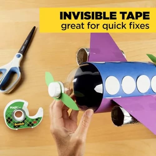 Scotch Magic Tape 6 Rolls with Dispensers | Invisible & Permanent Paper Mending thumbnail 8