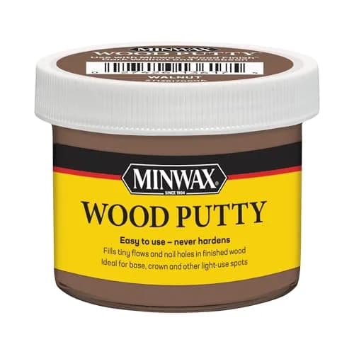 Minwax Wood Putty Walnut 3.75 oz | Non-hardening, color-matched wood filler for minor repairs thumbnail 1
