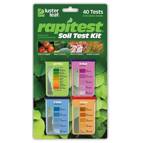 Luster Leaf Rapitest Soil Test Kit 40 Tests | Measures Soil pH, Nitrogen, Phosphorus, Potash thumbnail 1