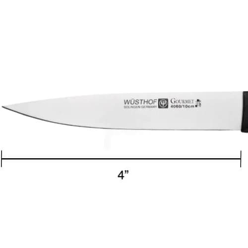 Wüsthof W-4060/10 4-Inch Paring Knife | High Carbon Stainless Steel, Black Handle thumbnail 6