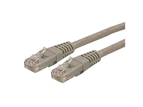 StarTech.com 10ft (3m) Cat 6 Ethernet Cable Gray | High-Speed Gigabit Network Patch Cord thumbnail 2