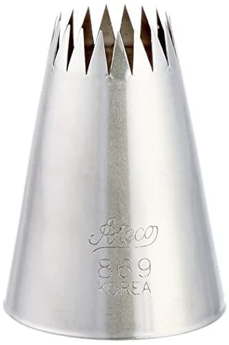 Ateco 869 Pastry Tube - French Star - Size 9 | Professional Baking & Decorating Tool thumbnail 1