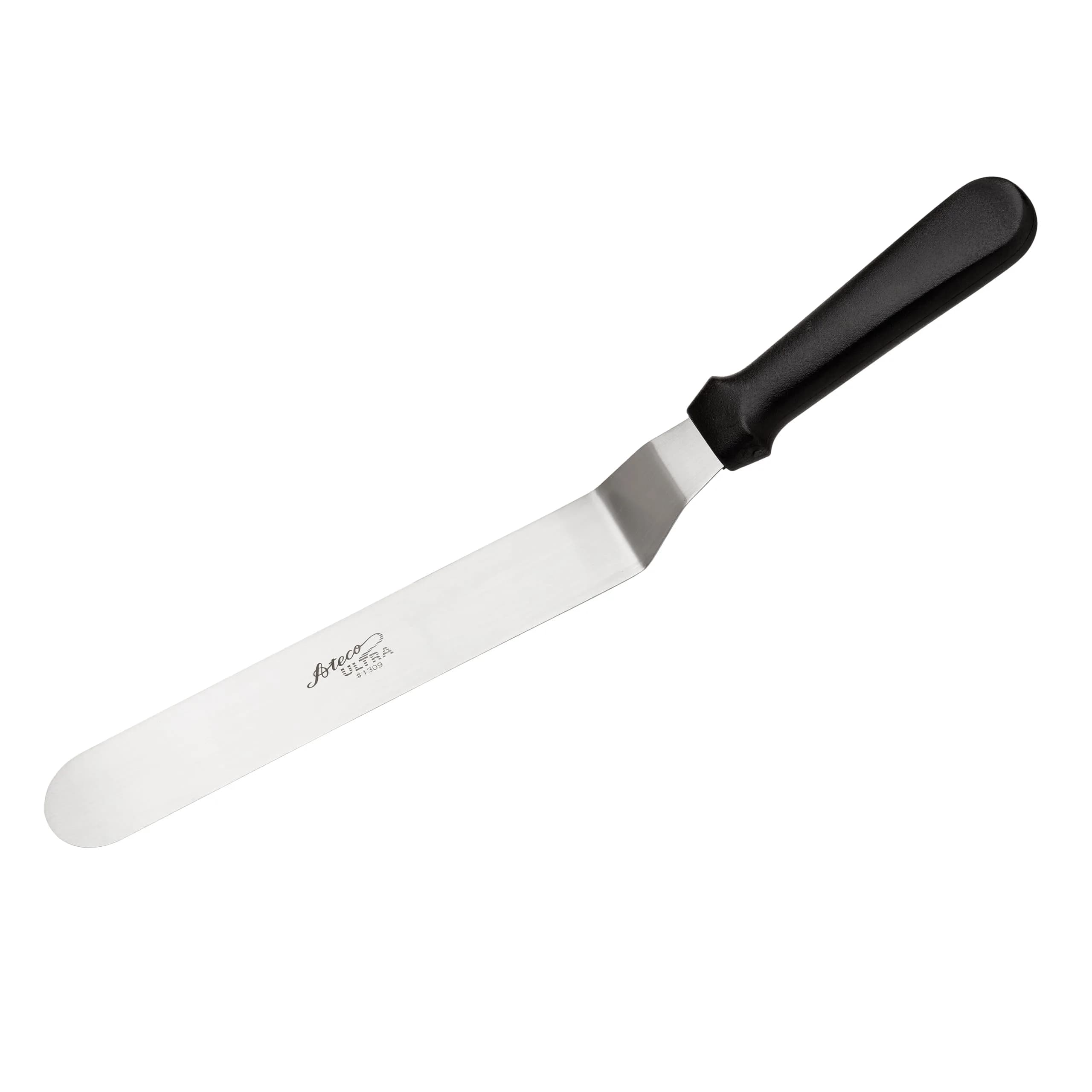 Ateco Ultra Offset Spatula 24.7cm (9.75-Inch) Stainless Steel Blade, Black Plastic Handle | Professional Baking Tool - main product image