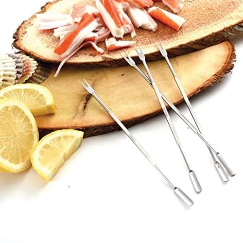 Norpro Seafood Forks 6.75" | Stainless Steel Shellfish Pick Set thumbnail 5
