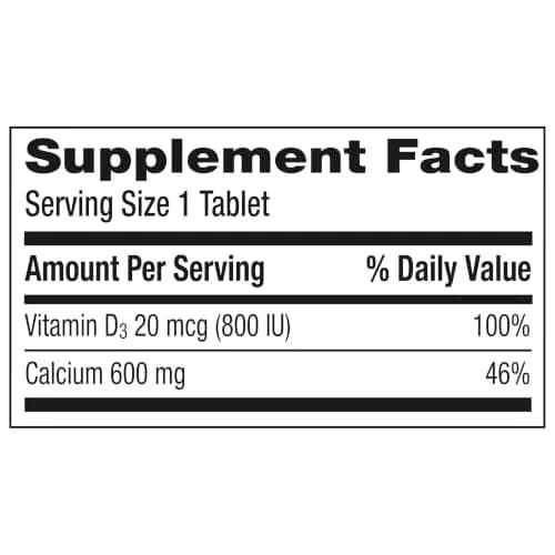 Caltrate 600 Plus D3 Calcium and Vitamin D Supplement Tablets 120 Count | Supports Bone Health thumbnail 10