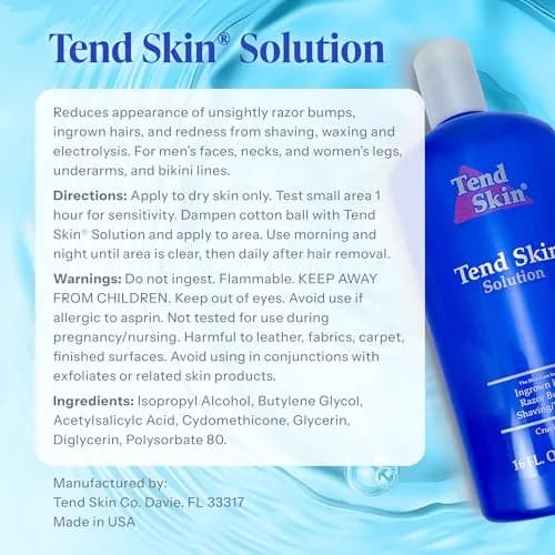 Tend Skin Solution for Razor Bumps and Ingrown Hair 473ml (16 Fl Oz) | Effective Post-Shave & Toner thumbnail 8