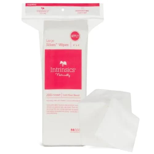 Intrinsics Silken 4x4 Esthetic Wipes 200 Count | Lint-Free Facial Wipes for Toner & Makeup Removal thumbnail 1