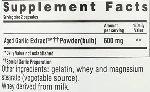 Kyolic Aged Garlic Extract Formula 100 Capsules thumbnail 4