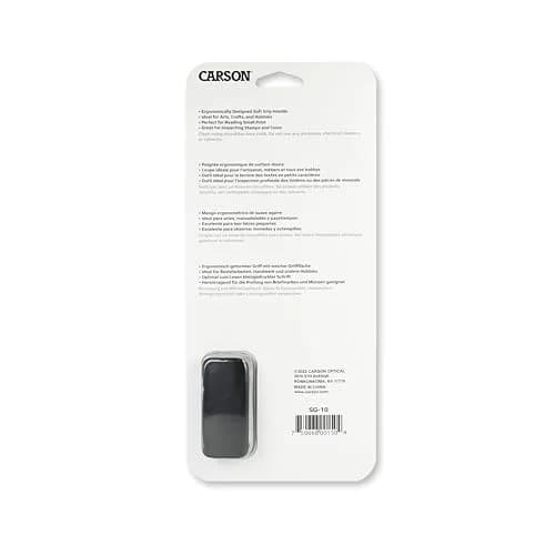 Carson SureGrip 2x Glass Magnifier with 10x Spot Lens | Ergonomic Handheld Visual Aid for Reading & Inspection thumbnail 7
