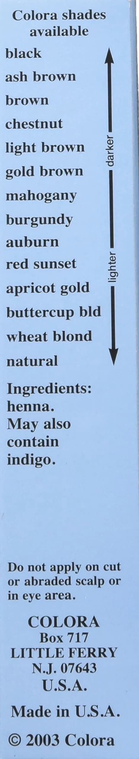 Colora Henna Powder Gold Brown Hair Color 2.9 oz (82 g) | Natural Organic Conditioner & Thickener thumbnail 3
