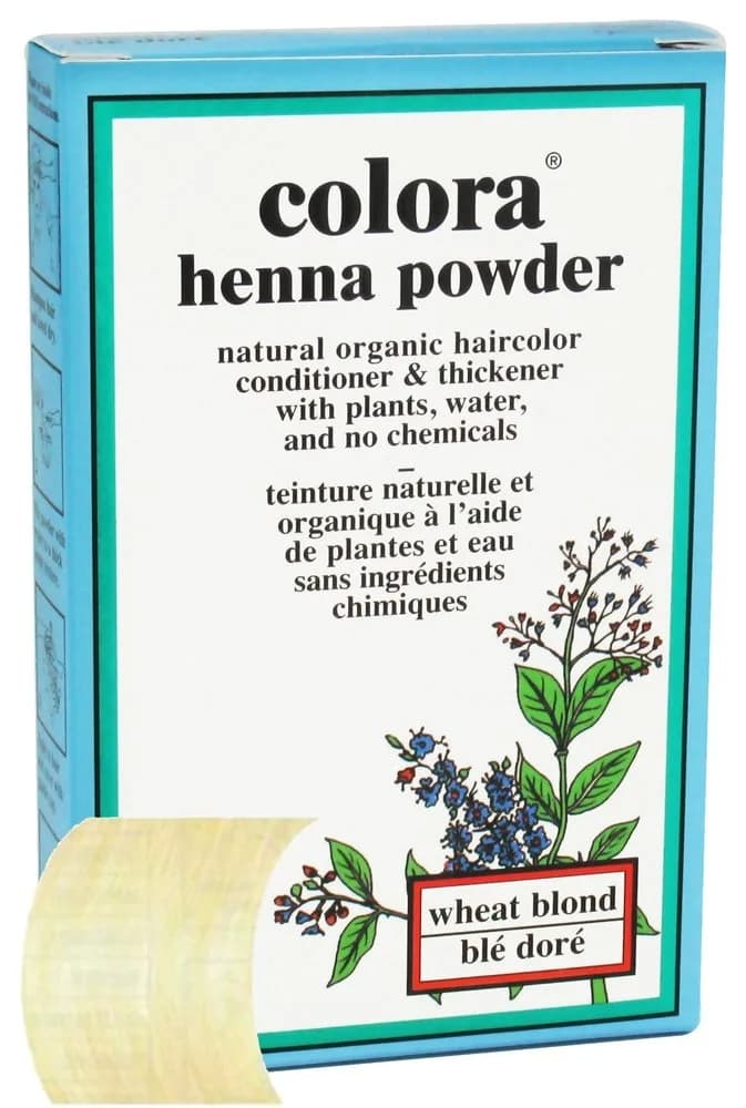 Colora Henna Powder Gold Brown Hair Color 2.9 oz (82 g) | Natural Organic Conditioner & Thickener — Wheat Blonde