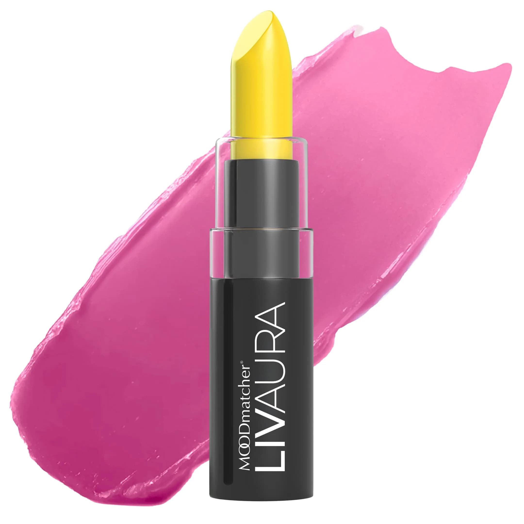 MOODmatcher LIVAURA Light Blue Color Changing Lipstick | 0.12 oz (3.4 g) — Yellow