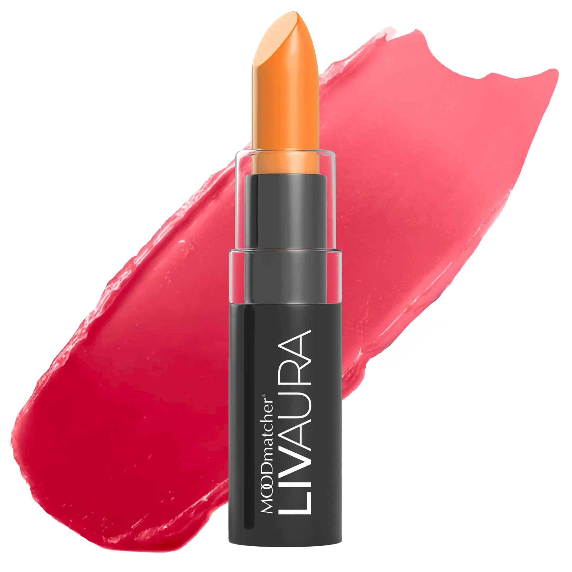 MOODmatcher LIVAURA Light Blue Color Changing Lipstick | 0.12 oz (3.4 g) — Orange