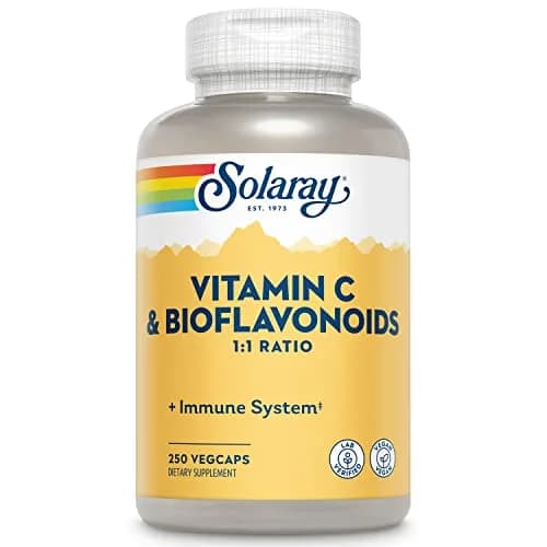 SOLARAY Vitamin C 500 mg with Citrus Bioflavonoids | Supports Immunity & Skin thumbnail 1
