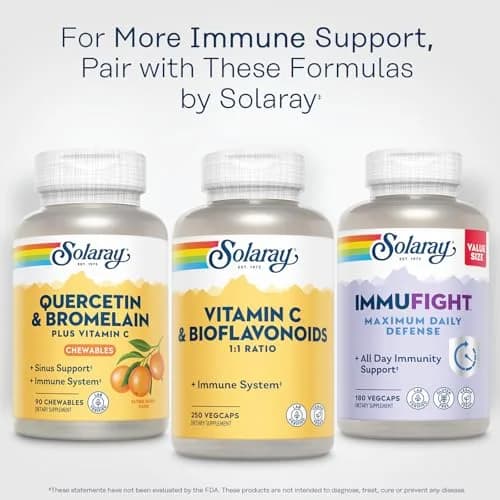 SOLARAY Vitamin C 500 mg with Citrus Bioflavonoids | Supports Immunity & Skin thumbnail 6