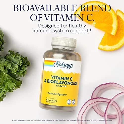 SOLARAY Vitamin C 500 mg with Citrus Bioflavonoids | Supports Immunity & Skin thumbnail 3