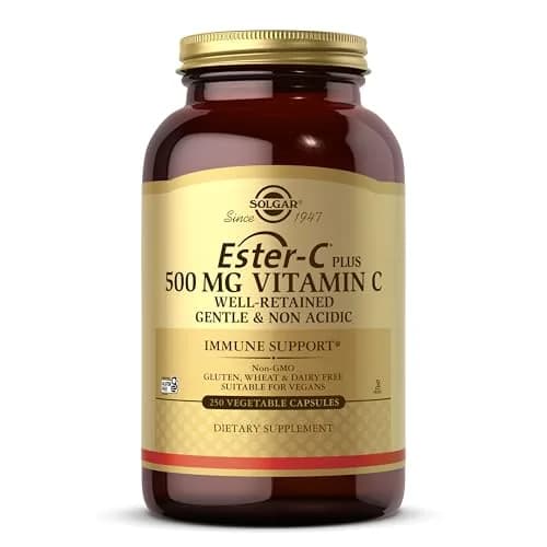 Solgar Ester-C Plus 500 mg Vitamin C (Ascorbate Complex) | Gentle, Non Acidic & Immune Support thumbnail 1