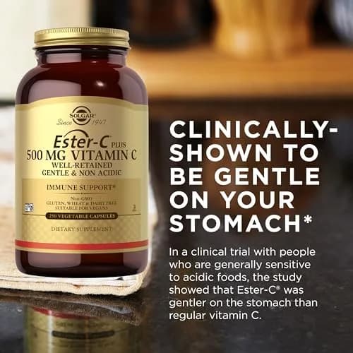 Solgar Ester-C Plus 500 mg Vitamin C (Ascorbate Complex) | Gentle, Non Acidic & Immune Support thumbnail 6