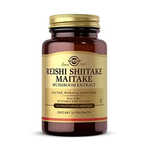 Solgar Multi-Mushroom Complex Vegetable Capsules 50 Count | Traditional Oriental Health Practices thumbnail 1