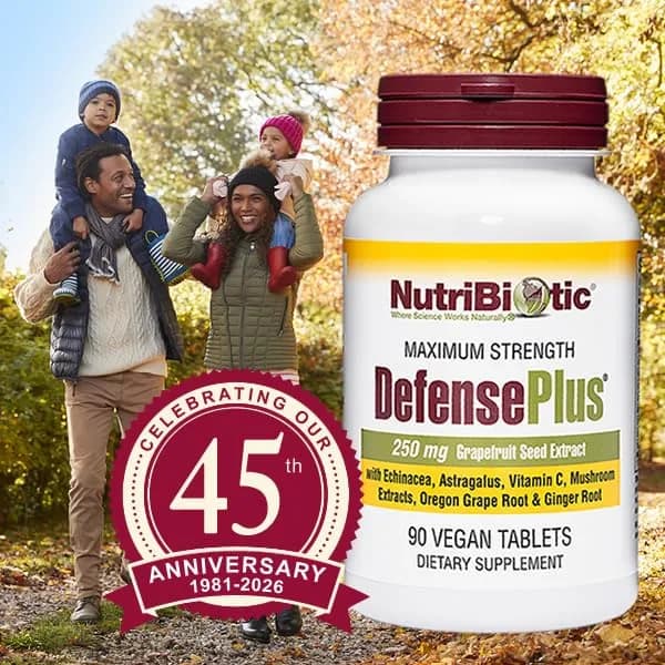 NutriBiotic DefensePlus 90 Tablets | 11-in-1 Immune Support with Vitamin C & Mushrooms thumbnail 7