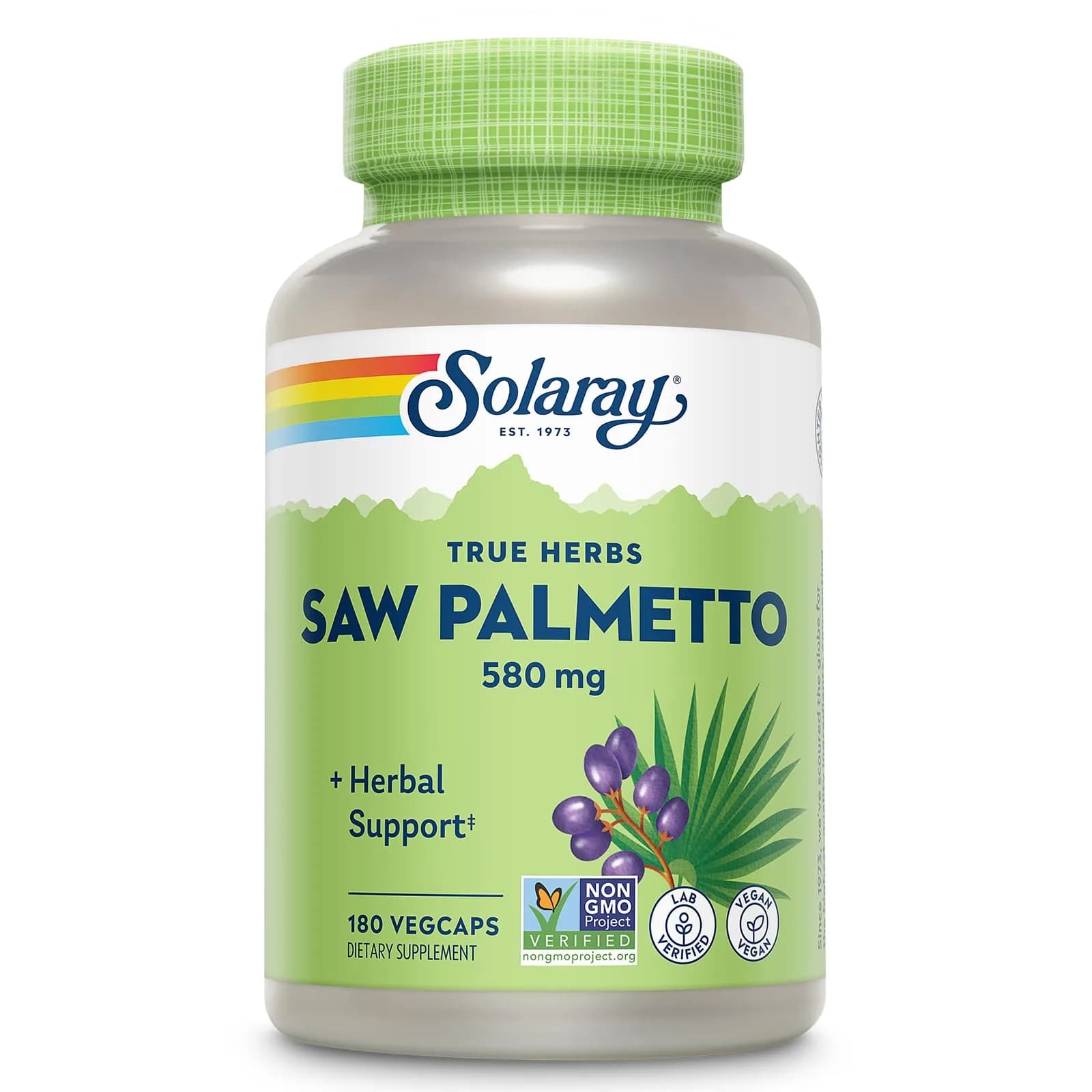 SOLARAY Saw Palmetto Berries 580 mg | Supports Prostate & Men’s Wellness