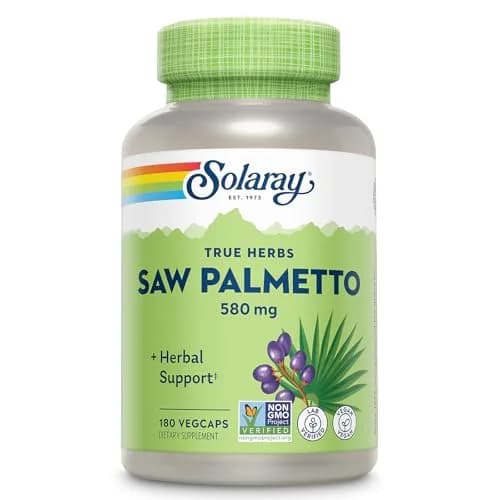 SOLARAY Saw Palmetto Berries 580 mg | Supports Prostate & Men’s Wellness thumbnail 1