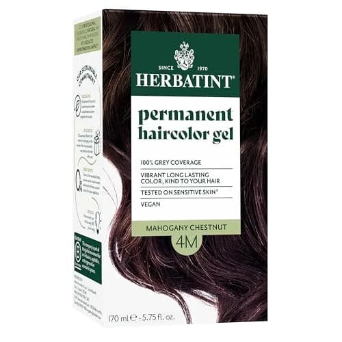 Herbatint Permanent Hair Dye 4M Mahogany Chestnut 170ml (5.75 Fl Oz) | Ammonia-Free Gray Coverage thumbnail 1
