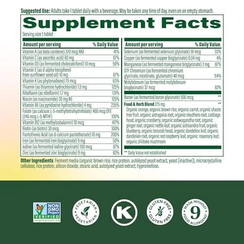 MegaFood One Daily Multivitamin for Women with 22 Nutrients | Supports Energy, Bone & Immune Health thumbnail 3