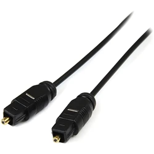 StarTech.com 3ft Ultra-Thin Optical Audio Cable | Toslink SPDIF Fiber Optic Cable thumbnail 1