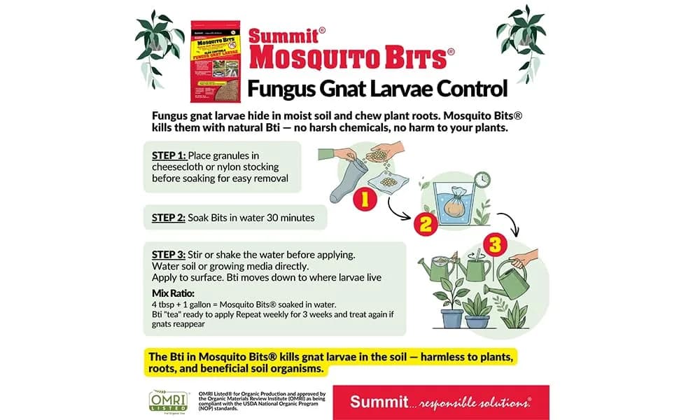 Summit Mosquito Bits Larvicide Granules 850g (30 oz) | EPA Registered Biological Control thumbnail 7