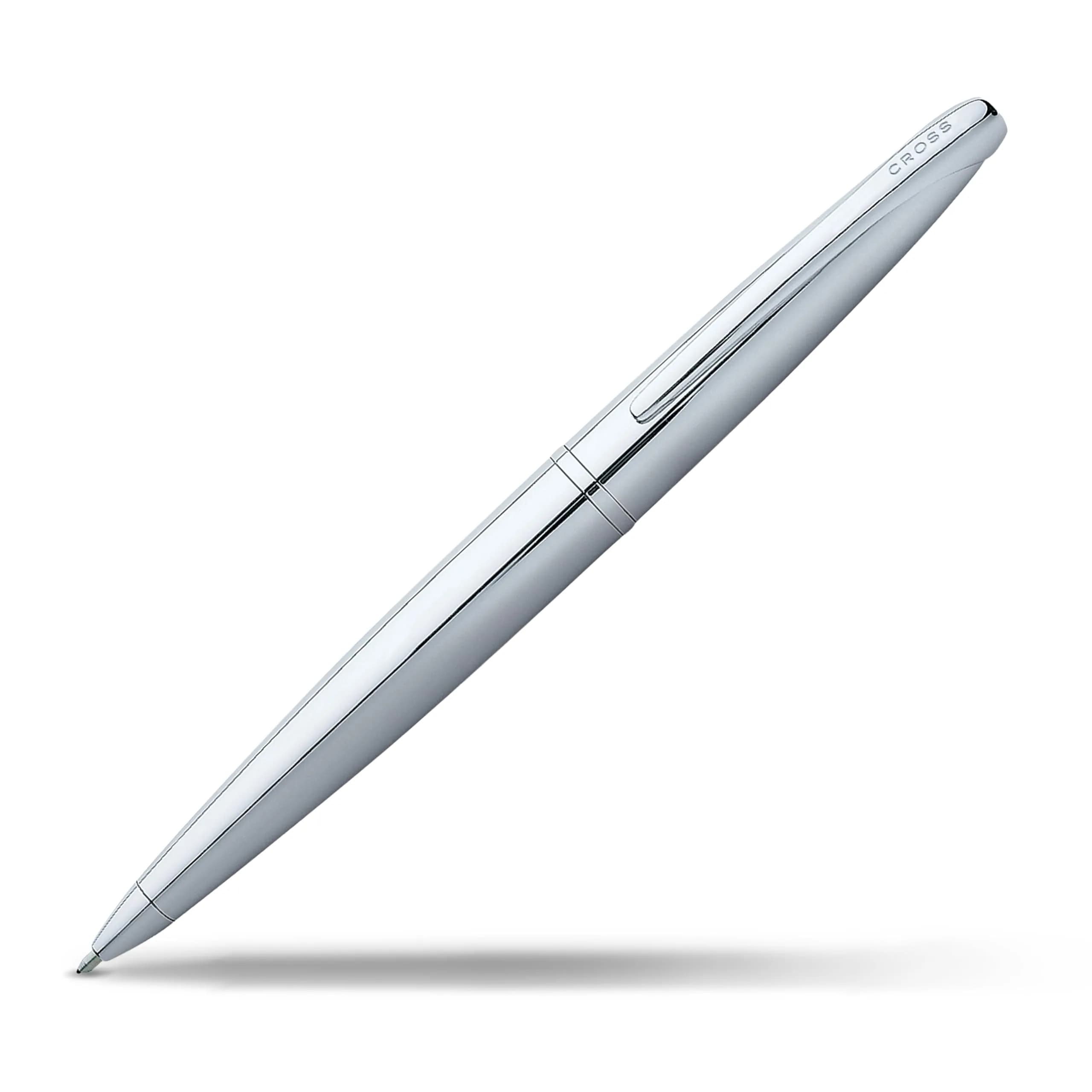 Cross ATX Basalt Black Ballpoint Pen, Medium Point, Black Ink | Professional Writing Instrument — Pure Chrome