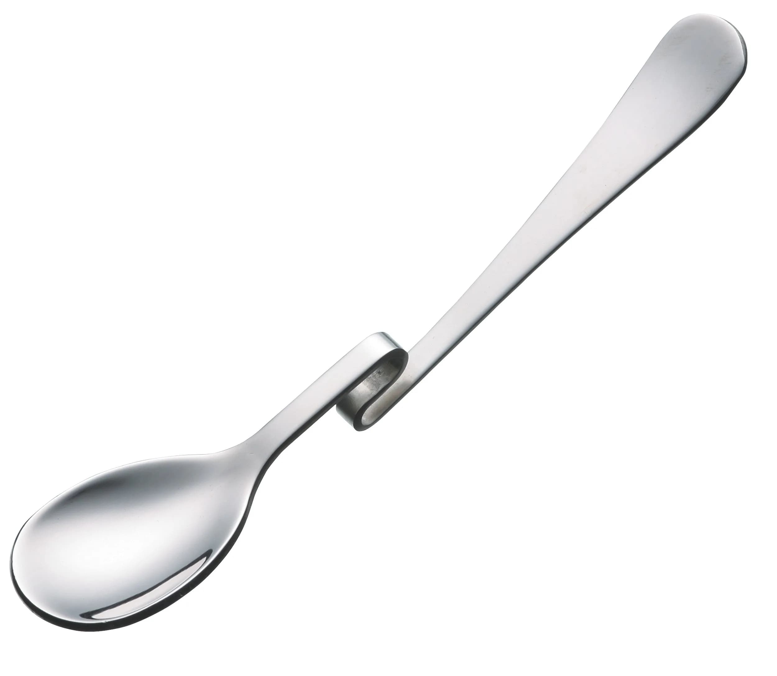 KitchenCraft Jam Spoon for Jars, Stainless Steel, 15 cm | Secure Mess-Free Jam Serving - main product image