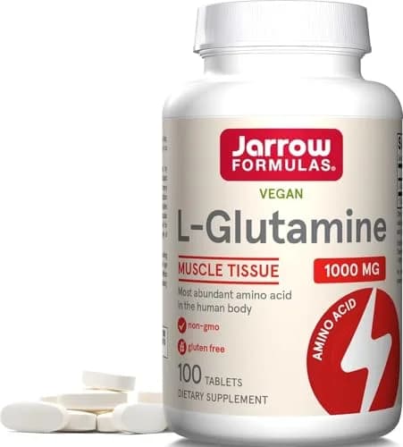 Jarrow Formulas L-Glutamine 1000 mg Tablets | Muscle Tissue & Immune Support thumbnail 1